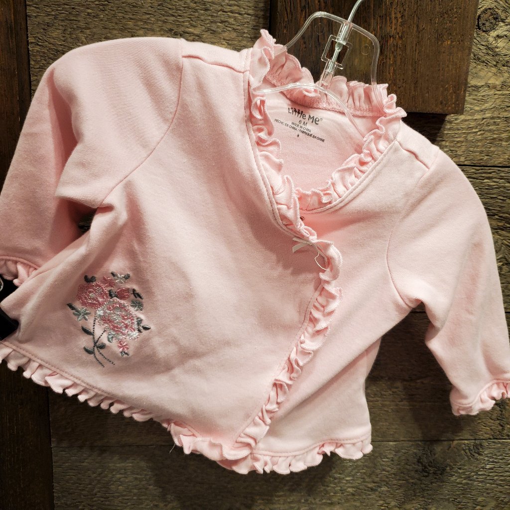 Little Me Pink Snap Top Ruffles 100 Cotton